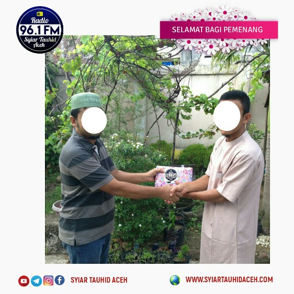 Nazira Mustaqilla dari Lhong Raya. Hadiah: Satu unit radio.