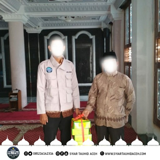 Proses Penyaluran Iftar Infaq Pendengar Radio Syiar Tauhid Aceh 96,1 FM Ramadhan 1439 H/ 201 M di Salah-satu Masjid di Banda Aceh/ Aceh Besar